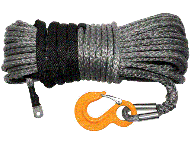 Synthetic winch ropes